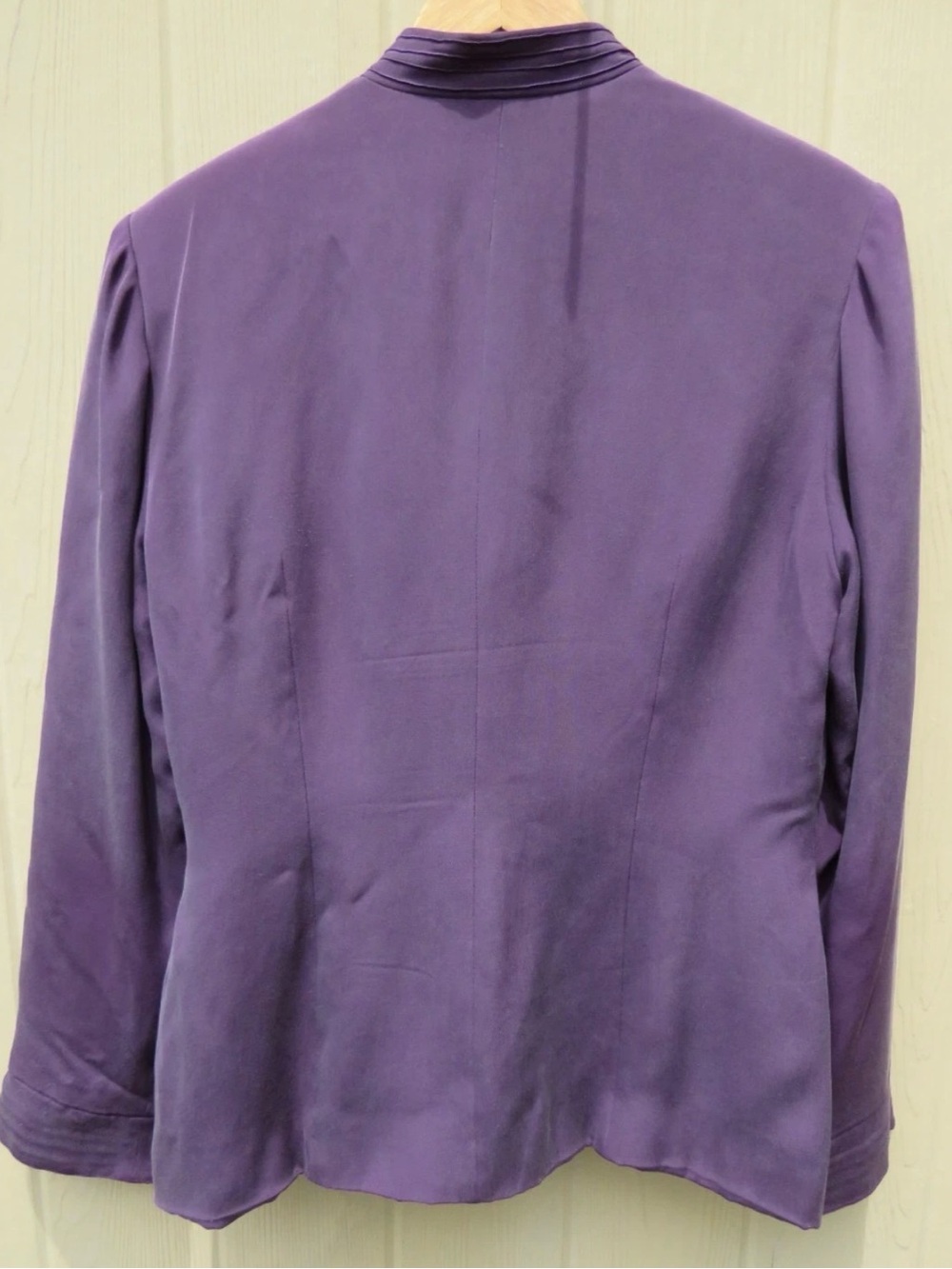 Patrick Purple Mandarin Collar Blazer Jacket - Picture 2 of 7